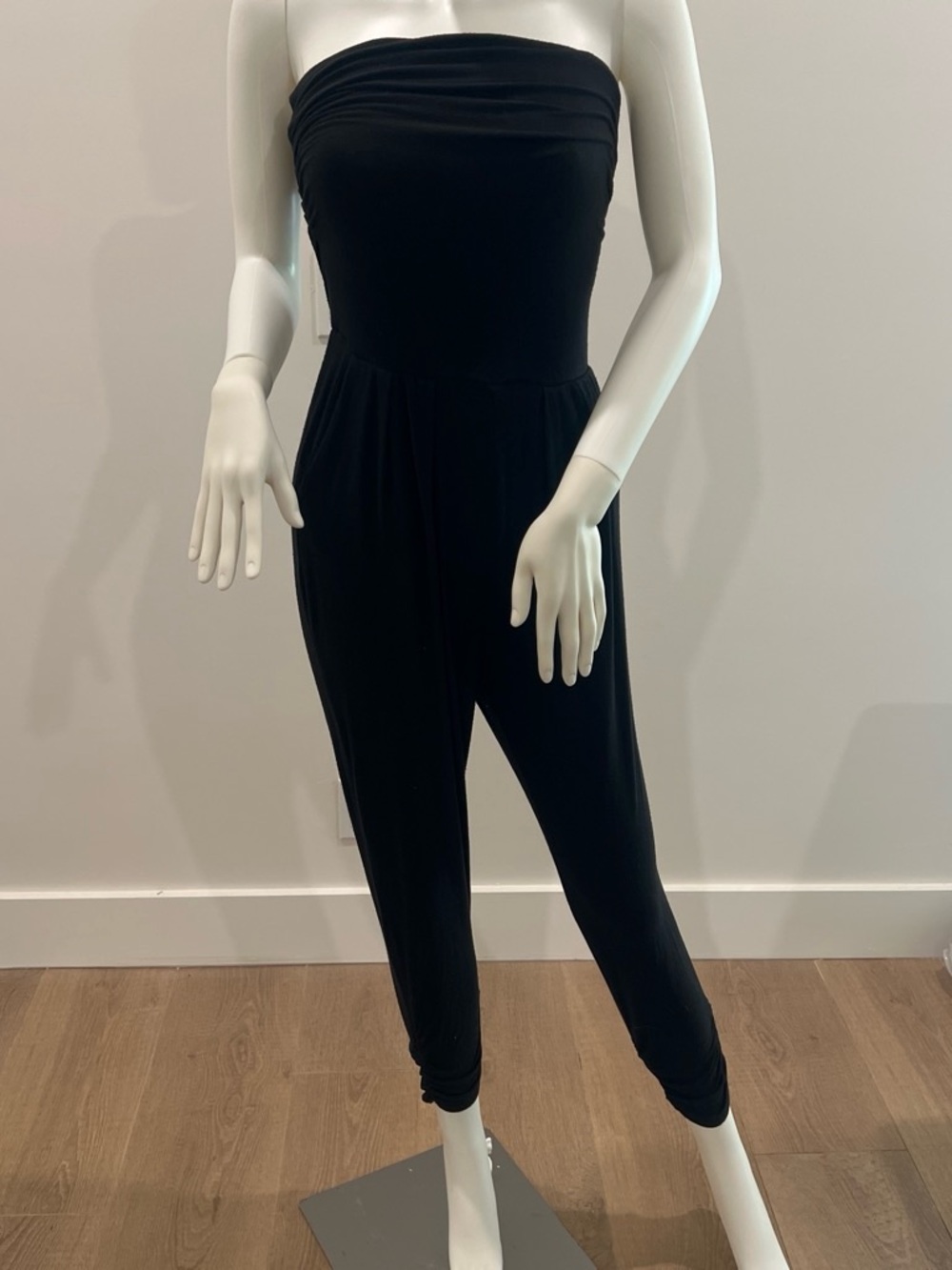 Altar'd State Strapless Black Jumpsuit